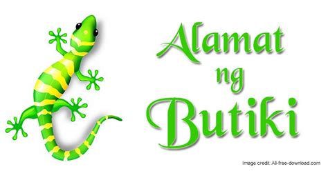 Alamat ng butiki .